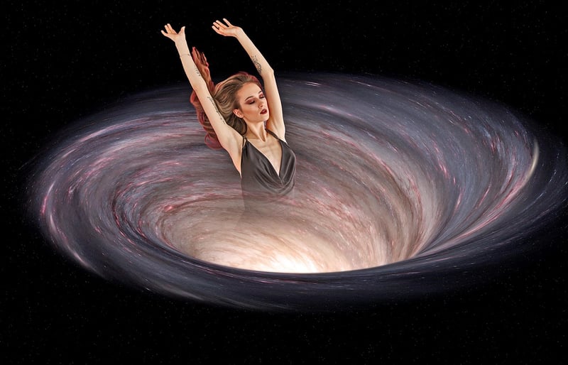 Illustration of a wormhole